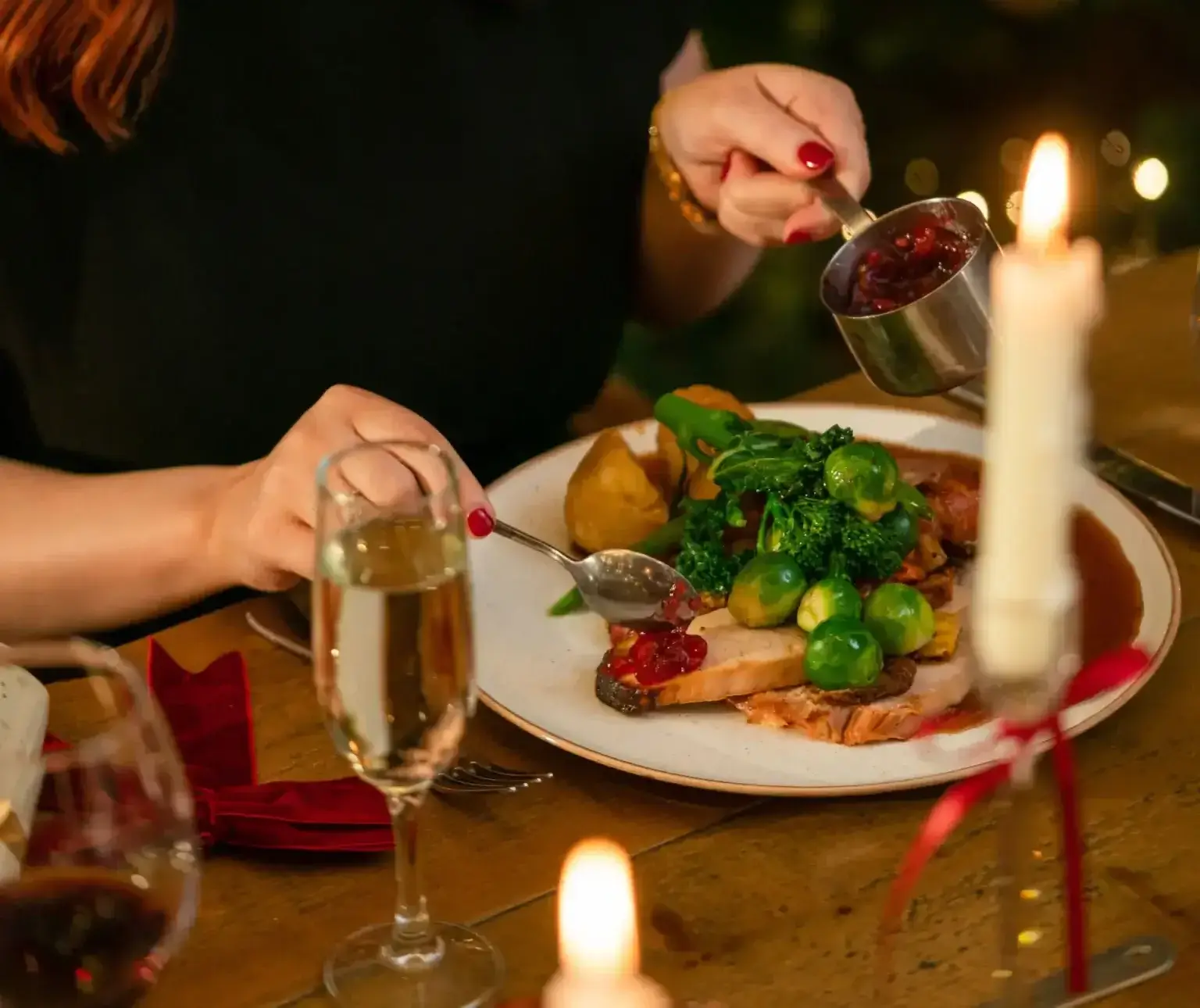 pub christmas booking menus